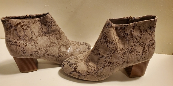 Snakeskin print booties - Picture 5 of 7